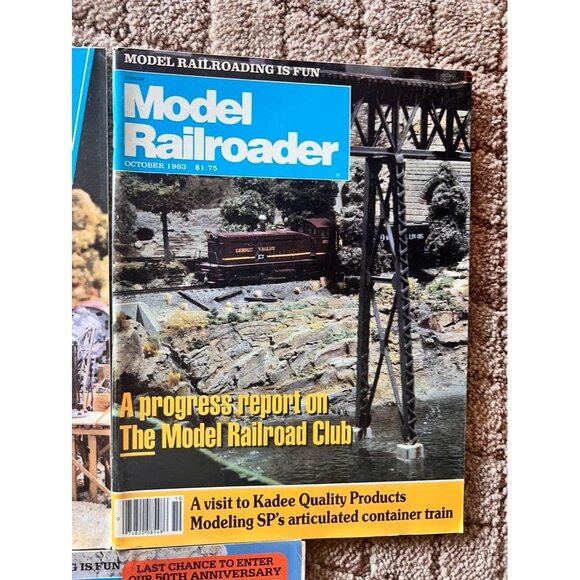 Vintage Model Railroader Magazines 1983 Issues: December March October - Picture 4 of 7